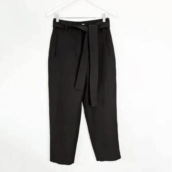 Aritzia Jallade Tie-Front Black Pants Size 6 - Picture 3 of 3